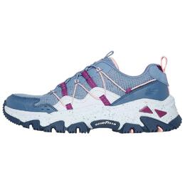 Кроссовки женские с низким верхом серые/синие Skechers 180129-sltp | gray/blue