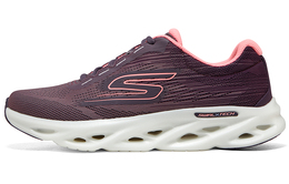 Женские беговые кроссовки Skechers Go Run Speed с низким верхом, дышащие и износостойкие, цвет тёмный сливово-красный 129501-dkmv | dark plum red