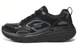 Кроссовки женские с низким верхом, черные Skechers 129128-bkgy | black
