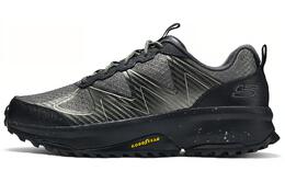 Кроссовки для активного отдыха мужские с низким верхом оливково-черные Skechers 237221c-olbk | olive black