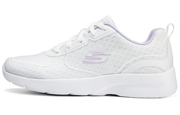 Кроссовки женские с низким верхом лавандового цвета Skechers 150481-wlv | white/lavender