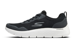 Кроссовки мужские низкие белые Skechers 216494-bkw | black&white