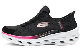 Кроссовки женские с низким верхом, черные/белые/розовые Skechers 150191-bkmt | black
