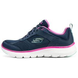 Женские повседневные кроссовки Skechers с амортизацией низкие синие красные 150202-nvhp | red blue