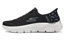 Кроссовки для бега Go Walk Flex женские с низким верхом, черные/зеленые Skechers 124823-bkaq | black/green