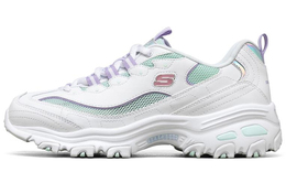 Кроссовки Skechers D'Lites 1.0 Chunky Sneakers Women's Low-Top White/Light Green 66666295-waq