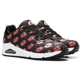 Женские кроссовки Rolling Stones Street Uno Skechers, черный 1056358/31823 | black/red