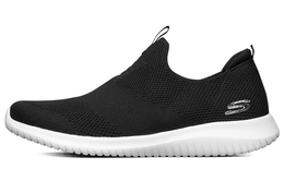 Кроссовки Ultra Flex 1.0 Lifestyle женские с низким верхом черного цвета Skechers 12837-bkw