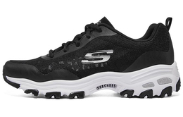 Кроссовки Skechers D'Lites 1.0 Chunky Sneakers Women's Low-Top Black White 896027-bkw