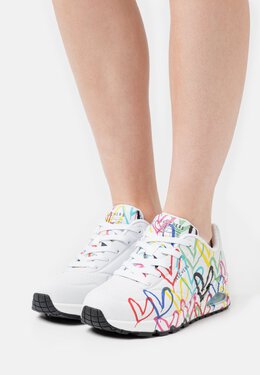 Кроссовки Skechers x JGoldcrown: Uno - Spread the Love, белый/многоцветный sk211a0b4-a11 | white/multicolor