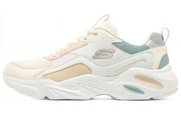Кроссовки Stamina Airy Chunky женские низкие белые/зеленые/бежевые/розовые Skechers 149921-wmlt