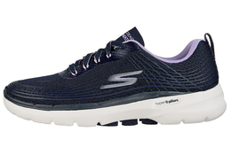 Кроссовки Go Walk 6 Lifestyle женские с низким верхом сине-фиолетово-белые Skechers 124554-nvlv