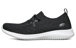 Кроссовки Ultra Flex 1.0 Lifestyle женские с низким верхом черного цвета Skechers 149033-bkw
