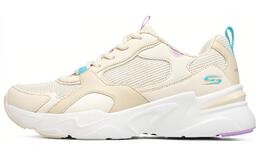 Кроссовки женские Chunky Low-top светло-желтые/белые/синие/фиолетовые Skechers 117356-ntmt
