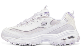 Кроссовки Skechers D"Lites 1.0 Chunky Sneakers Women's Low-top White/Purple, фиолетовый 896738-wlv | white/purple