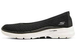 Кроссовки Go Walk 6 Lifestyle женские с низким верхом, черные/белые Skechers 896129-blk