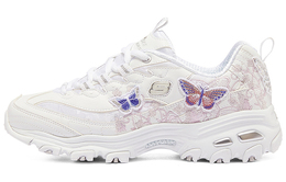 Кроссовки женские толстые низкие белые, розовые, синие, красные Skechers 149908-wht