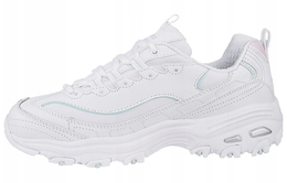 Кроссовки женские Chunky с низким верхом, белые/розовые/синие Skechers 149060-wlpk