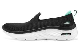 Кроссовки Go Walk Arch Fit Lifestyle женские с низким верхом черного/зеленого цвета Skechers 124273-bktq