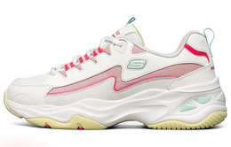 Кроссовки Skechers D'Lites 4.0 Chunky Sneakers Women's Low-Top White Pink/Yellow 149491-wmlt