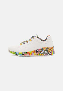 Кроссовки на шнуровке UNO JEN STARK Skechers, белый sk111a1dh-a11 | white/multi-coloured