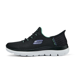 Кроссовки Skechers Summits Lifestyle Shoes Women's Low-top Black/Green, черный/зеленый 150123-bktq | black/green