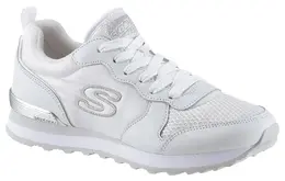 Кроссовки Skechers "Gold'n Gurl", с металлическими деталями, повседневная обувь, полуботинки, туфли на шнуровке, серебристый 1869120434 | weiß-silberfarben