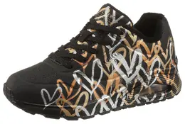 Кроссовки Skechers "UNO - METALLIC LOVE", с модным металлизированным принтом, повседневная обувь, полуботинки, туфли на шнуровке, черный 5170905623 | schwarz