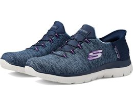 Кроссовки Skechers Summits - Hands Free Slip-Ins, цвет Navy/Purple 9841351 | navy/purple