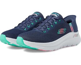 Кроссовки Skechers Arch Fit 2.0 Easy Chic Hands Free Slip-Ins, цвет Navy Turquoise 9951647 | navy turquoise