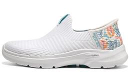 Кроссовки Go Walk 6 Lifestyle женские с низким верхом, белые/синие Skechers 124626-wtq