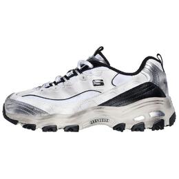 Кроссовки Skechers DLITES Chunky Sneakers Women's Low-top White/black/silver, белый 150245-wbks | white, black, silver