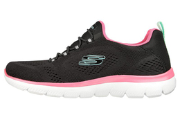 Кроссовки Summits Lifestyle женские с низким верхом, черные/розовые Skechers 149523-bkhp