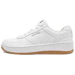 Кроссовки Skechers Court Classics Skateboarding Shoes Men Low-top White/Yellow, белый/желтый 254011-wnt | white/yellow