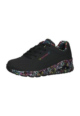 Кроссовки Uno Loving Love, амортизирующие, подошва с принтом, женские Skechers, цвет Bbk 0194880872014 | bbk