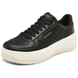 Кроссовки Skechers Court Classics Skateboarding Shoes Women's Low-top Black/White, черный/белый 185110-blk | black/white