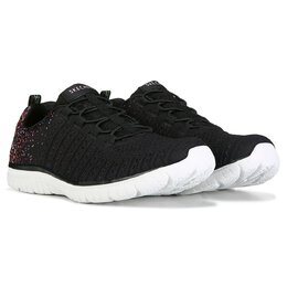 Женские прогулочные кроссовки Virtue среднего/широкого размера Skechers, черный 1053610/42676 | black/pink