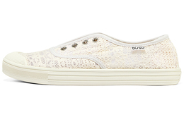 Широкая посадка кеды женские низкие молочно-белые Skechers 113821-ofwt