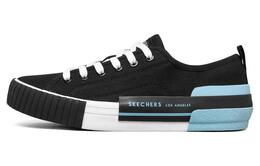 Кроссовки для скейтбординга New Moon женские низкие черные/синие Skechers 155389-bkbl