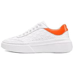 Кроссовки Skechers Court Classics Skateboarding Shoes Women's Low-top White/Orange, белый/оранжевый 185066-wor | white/orange