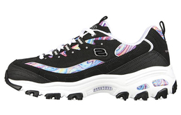 Кроссовки женские Chunky с низким верхом, черные/цветные Skechers 149789-bkmt