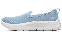 Кроссовки Go Walk Flex Lifestyle женские с низким верхом белого/королевского синего/папоротникового зеленого цвета Skechers 124957-ltbl