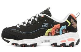 Кроссовки женские D"Lites 1.0 Chunky с низким верхом, черные/многоцветные Skechers 149907-bkmt