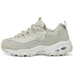 Кроссовки Skechers DLITES Chunky Sneakers Women's Low-top Gray/Silver, серый 150249-lgsl | gray/silver