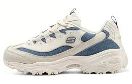 Кроссовки женские D"Lites 1.0 Chunky с низким верхом, белые/королевские синие Skechers 896202-ntbl
