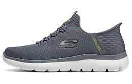Кроссовки Skechers Slip Ins Lifestyle Shoes Men Low-top Grey/Green/White, серый 232457w-char | gray