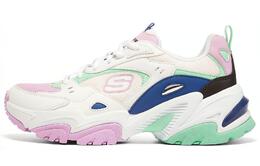 Кроссовки Stamina V2 Chunky женские низкие белые/черные/темно-синие Skechers 149513-wbkb