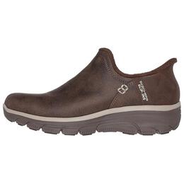 Кроссовки Skechers Slip Ins Lifestyle Shoes Women's Low-top Brown/beige, цвет Chocolate 167872-choc | chocolate