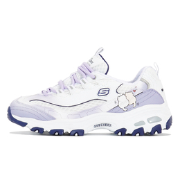 Кроссовки Skechers D"Lites 1.0 Chunky Sneakers Women's Low-top Purple, фиолетовый 99999863-wnv(team399-靠背猫) | white/purple