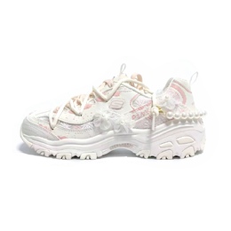 Кроссовки Skechers Lifestyle Low-top, белый/светло-розовый/светло-серый 150234-ofpk（team363-樱花之恋） | pink